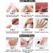French Tips Press on Nails - Nude & White Acrylic Designs for Women | Stick on Fake Nails for Manicure Decoration - Buy Online on SooperMarket.com