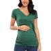 Love2Mi Women Maternity Long Sleeve V-Neck Breastfeeding Top - Cute Maternity Clothes - Hunterbr - Buy Online on SooperMarket.com