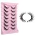 7 Pairs Cat Eye Lashes - Dramatic 3D Soft Strip Eyelash Extensions for Volume & Natural Look | Reusable Makeup Tools (A04 - Buy Online on SooperMarket.com