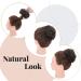 Thick Messy Curly Hair Bun Extension | Synthetic Updo Scrunchie - Brown 45g Reddish Brown - Buy Online on SooperMarket.com