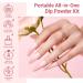 AZUREBEAUTY 12 PCS Portable Dip Powder Nail Starter Kit - Nude Pink Glitter French Nail Art Set - Buy Online on SooperMarket.com
