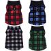 Rbenxia Buffalo Plaid Dog Sweaters 4-Pack | Soft Fleece Vest Pullover for Small Pets | Winter Outfits for Dogs and Cats - Buy Online on SooperMarket.com