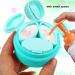 Juome Silicone Travel Containers for Toiletries | Leak-proof Travel Jars for Creams | Travel Essentials Kit for Women (Blue) - Buy Online on SooperMarket.com