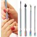 Cuticle Pusher Portable Rust-proof Nail Pusher Eco friendly with Storage Box for Nail Salon - Buy Online on SooperMarket.com