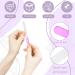 5-Piece Glass Nail File Set for Manicure and Pedicure - Double-Sided Etched Glass Buffer, Callus Remover, Cuticle Pusher - Includes PVC Case - For Women and Men - Buy Online on SooperMarket.com