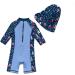 BONVERANO Baby Boys Swimsuit | Toddler Bathing Suit 2-3 Years | UPF 50+ Sun Protection | Long Sleeve One Piece Swimwear - Buy Online on SooperMarket.com