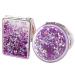 mollensiuer 2Pcs Folding Double-Sided Mirror Glitter Small Mirror Folding Handheld Pocket Mirror Portable Travel Pocket Makeup Mirror for Pockets  Bags and Travel  Purple