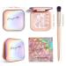 PINK GOLD Highlighter Makeup Palette - Shimmer Contour Powder for Brightening & Long-Lasting Illumination with Mirror - Cheek Highlighter Makeup - Buy Online on SooperMarket.com