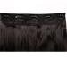 Clip-in Hair Extensions - 1 Weft 5 Clips Wavy Human Hair Natural Black - 43 cm (120 g) for a Flawless Look - Buy Online on SooperMarket.com