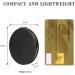 Compact Vanity Makeup Mirror | Elegant Black Travel Cosmetic Mirror for Men, Women, and Girls | Portable Handheld Magnifying Mirror for Pocket, Purse, Wallet - Buy Online on SooperMarket.com