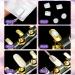 4 Set Nail Tips Holders - Magnetic Acrylic Practice Stands for Manicure & 126 Reusable Sticky Clay Adhesive Putty (Gold Silver Black White) - International Shipping Available - Buy Online on SooperMarket.com