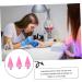Healeved 9 Pcs Manicure Dotting Tools Studs Picker Wax Heads Wax Rhinestone Picker Wax Pencil for Rhinestones Wax Rhinestones Picker Dual Diy Jewel Picker Dotting Pen Point Acrylic Pink - Buy Online on SooperMarket.com