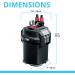 Fluval 107 External Filter for Aquariums | 40-130L | 550 L/H | 10W Blue | Fast International Shipping - Buy Online on SooperMarket.com