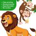 DECOWALL DSL-8069 Jungle Animals Cartoon Wall Stickers - Safari Decals for Nursery & Kids Room Wall Decor - Buy Online on SooperMarket.com