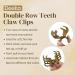 DEEKA 6 Pcs Double Row Teeth Hair Clips - Small Medium Claw Clips for Thin Short Hair - Black Brown Hair Accessories for Women and Girls - Buy Online on SooperMarket.com