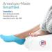 NatraCure 5-Toe Gel Lined Moisturizing Socks with Aloe & Shea Infusion - Hydrating Spa Socks for Soft, Smooth Feet - Ideal for Dry, Cracked Heels - Small - Buy Online on SooperMarket.com