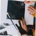 KALLORY 4pcs 2 Painting Gloves Fingerless Reduce Friction Man Black 17.5X7.8X0.2CM - Buy Online on SooperMarket.com