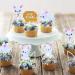 Easter Bunny Cake Decoration Set - 36 Rabbit Cupcake Picks & Kids Birthday Party Decor - Buy Online on SooperMarket.com