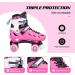 METROLLER Roller Skates for Teens - Adjustable 4 Sizes with Light up Wheels - Rose Medium-Big Kid (1-4 US) - Buy Online on SooperMarket.com