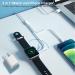 Apple MFi Certified 2 in 1 iPhone & Watch Charger - Magnetic iWatch Charging Cable with USB Wall Charger - Compatible with Apple Watch Series & iPhone 14/13/12/Pro/Max/XR/X - 6.6 FT - Buy Online on SooperMarket.com