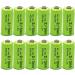 12 Pack 1.2V Ni-Mh 2/3AA Rechargeable Batteries - 400mAh Button Top for Solar Lights Shavers & Toothbrushes - Buy Online on SooperMarket.com