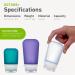 humangear GoToob+ Large 100ml GoToob+ Travel Bottle with locking cap - Large 100ml - Clear Large - Buy Online on SooperMarket.com