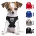 LOOK ANDE HOUSE CAULING Small dogs cat dishes with a leash reflective soft padded dog dishes Air-Mesh breast dishes for puppies Small dogs cats XS (chest: 24-27cm) black