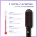 VKK Hair Straightener Brush - Fast Heating Smoothing Brush with 5 Temp Settings & Scalding Protection | Professional Hair Styling Tool - Black - Buy Online on SooperMarket.com