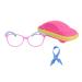 Children glasses blue light filters without strength UV block tr90 glasses frames for boys and girls + adjustable glasses band + glasses case pink