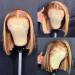 8 U&A HD Highlight 27 Colored Short Bob Lace Front Wig - Brazilian Human Hair, Pre Plucked with Baby Hair - Fashion Women - Buy Online on SooperMarket.com