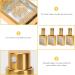 FRCOLOR 4PCS Refillable Travel Perfume Bottles - Mini 0.5oz Golden Perfume Spray for International Shipping - Buy Online on SooperMarket.com