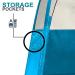 Buy Spray Tan Tent (Blue) - Professional Pop-Up Booth for Airbrush & Sunless Tanning | Folds in 30 Seconds No Logo Extra Spacious - Buy Online on SooperMarket.com