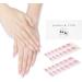 DANNI & TONI Semi Cured Nail Wraps - Aglaia Salon-Quality Gel Nail Stickers Set with Light Pink Tips - 28 Self-Adhesive Strips for Manicure - Buy Online on SooperMarket.com