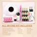 20pcs Gel Nail Polish Kit with 24W Nail Dryer Lamp - Professional Gel Manicure Set for Women and Girls - Buy Online on SooperMarket.com