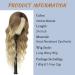 Mabufun Middle Part Curly Synthetic Wig - Ombre Blonde | Heat Resistant Fiber, Natural Look for Daily & Party Wear - Buy Online on SooperMarket.com