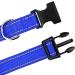 TagME Reflective Nylon Dog Collar - Adjustable Classic Collar with Quick Release Buckle - Small Size, Royal Blue - Buy Online on SooperMarket.com