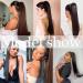 Prinfantasy Long Straight Synthetic Hair Extension Clip in Ponytail - Brown GBMW034 22 inch - Buy Online on SooperMarket.com