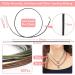 Paxcoo 50Pcs Necklace Cord with Clasp - 24 Inch Waxed Cotton Cord for Jewelry Making Supplies - Buy Online on SooperMarket.com