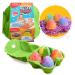 Zimpli Kids 4 x Fizzy Egg Baff Bombz Gift Set Ideal Alternative to Easter Chocolate Treats Fizzing Bath Bombs for Children Colourful Fizzing Bath Bombs Bath Toy
