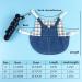 Adjustable Soft Rabbit Dishes & Leash Set - Perfect for Rabbits Cats and Guinea Pigs | Size M Blue - Buy Online on SooperMarket.com