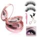 Magnetic Lashes Magnetic Eyelashes Dual Magnetic Lashes Eyelashes Beauty Magnetic Lashes Natural Look with Applicator Tweezers Reusable No Glue or Liner Needed Easy to Wear #5-diamond