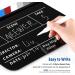 NEEWER Acrylic Film Directors Clapper Board Kit - 12x10 Cut Action Scene Clapboard with Magnetic Eraser, 2 Pens, Cleaning Cloth & Hex Key - Buy Online on SooperMarket.com