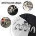 Silver Geometric Wave Hair Claw for Women - Metal Hair Clip Barrette Hairpin Accessory - Buy Online on SooperMarket.com
