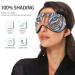 Haskirky Light Blocking Eye Mask for Men and Women - Breathable & Adjustable for Travel, Yoga, Meditation - Hand Drawn Blue Pattern for Deep Sleep Comfort - Buy Online on SooperMarket.com