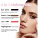 Lip Liner 4-in-1 Makeup Pen: Eyeliner, Highlighter, Eyebrow Pencil, Lip Liner - High Pigment & Portable Makeup Solution - Buy Online on SooperMarket.com