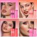 4 Colors Cooling Water Jelly Tint/Blush | Multi-Use Cheek & Lip Gloss | Long-Lasting Vivid Color - Chill (Poppy Pink Coral Berry Red - Buy Online on SooperMarket.com