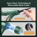 Professional Hair Dryer with Diffuser & Nozzles - 1875W 12 Modes Fast Drying Negative Ion Technology Olive Green - Perfect for All Hair Types - Buy Online on SooperMarket.com