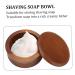 Premium Wooden Shaving Soap Bowl - 4.5x2.2 Inch with Lid | Ideal for Easy Lather & Wet Shaving | Perfect Gift for Men - Buy Online on SooperMarket.com