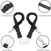 Nutabevr Adjustable Dog Car Belt - 2-Piece Safety Strap with Elastic Jerk Damping & Strong Carabiner - Perfect for Dogs & Cats - Buy Online on SooperMarket.com