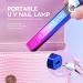 Saviland Rechargeable Mini UV Nail Lamp with Visual Screen - Portable 12W LED Nail Dryer for Gel Polish and Nail Glue - USB Nail Art Tool for DIY Manicure - Multi-Colored (02) - Buy Online on SooperMarket.com